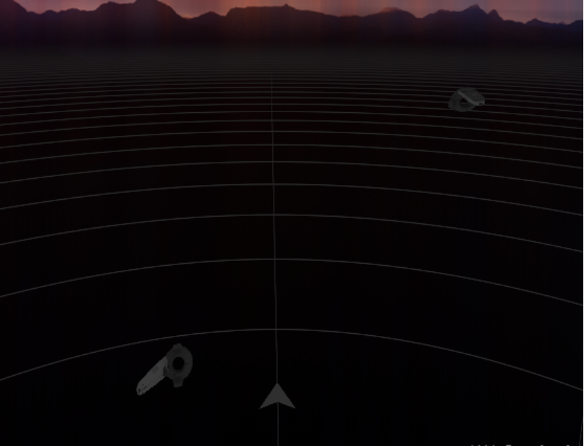 After adjusting the HMD offset in Steam VR, observe the position of the controllers.